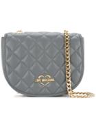 Love Moschino Quilted Chain Strap Crossbody Bag - Grey