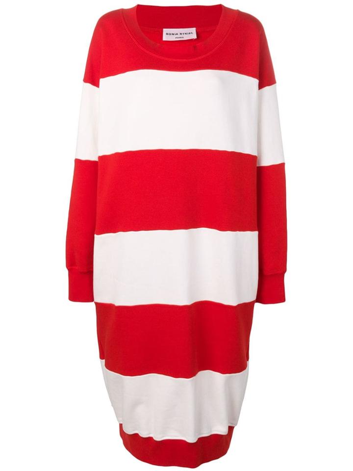 Sonia Rykiel Oversized Sweater Dress - Red