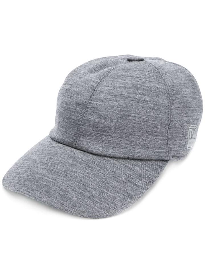 Z Zegna Techmerino&trade; Side Logo Jersey Baseball Cap - Grey