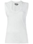 Isabel Marant 'kenton' Tank Top, Women's, Size: Xs, White, Linen/flax
