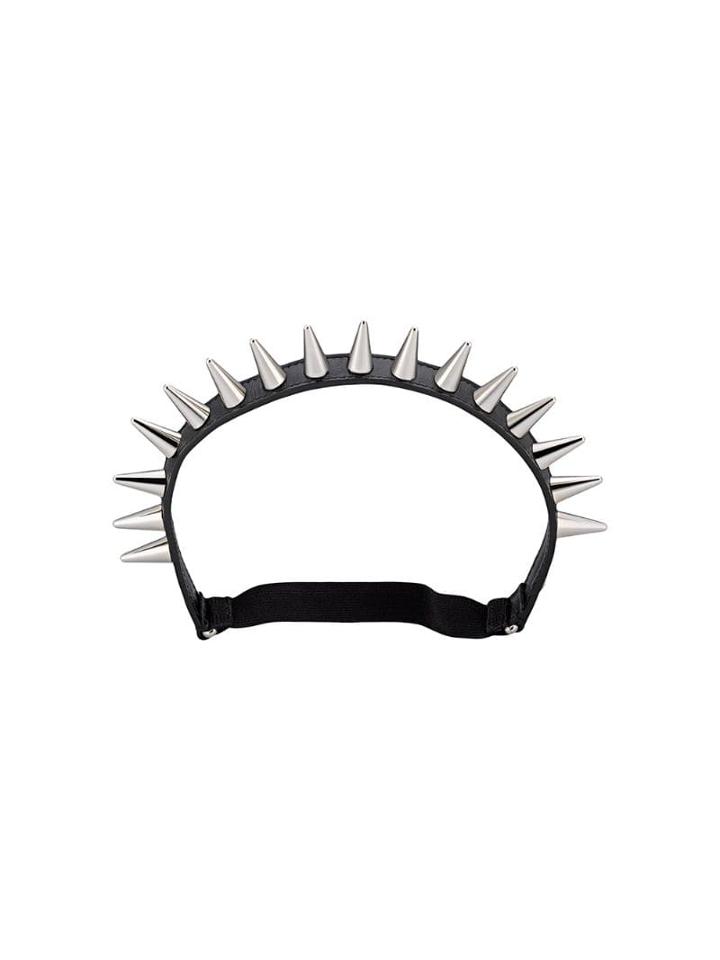 Gucci Leather Headband With Studs - Black