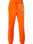 Moschino Interlocking C-clamp Sweatpants, Men's, Size: 52, Yellow/orange, Polyester/cotton
