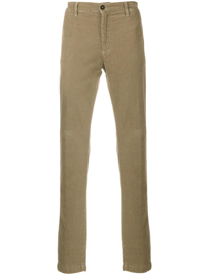 Massimo Alba Classic Textured Trousers - Brown