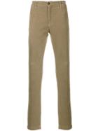 Massimo Alba Classic Textured Trousers - Brown
