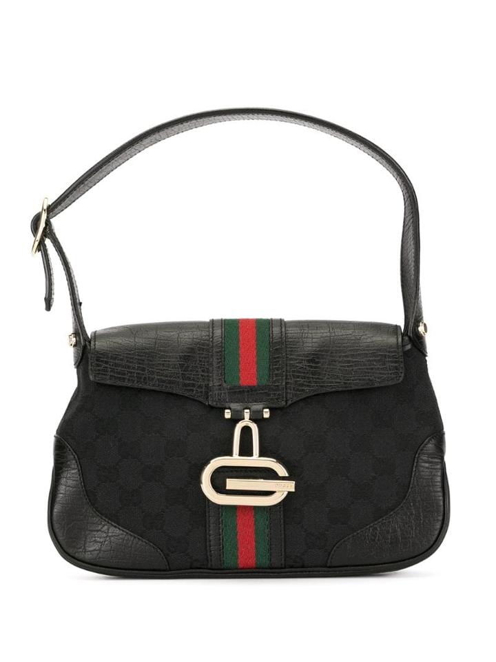 Gucci Pre-owned Shelly Line Gg Handbag - Black