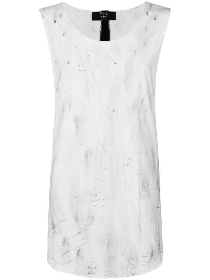 Mjb Contrast Tank Top - White