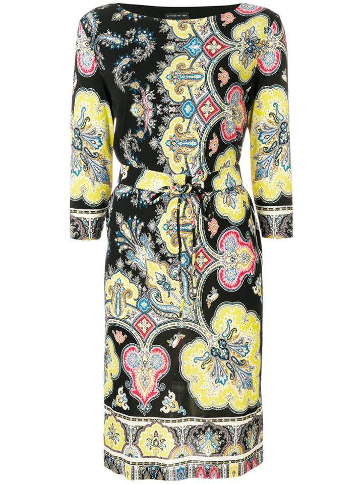 Etro Mixed Print Shift Dress - Black