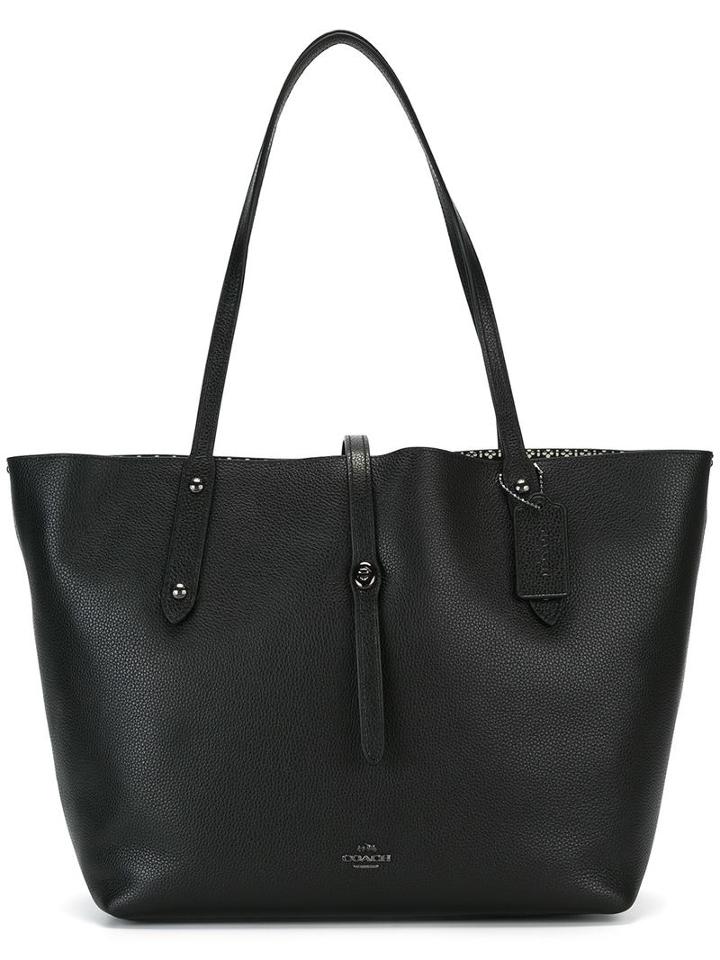 Coach Double Handles Tote, Women's, Black