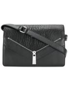 Diesel Zip Detail Shoulder Bag - Black