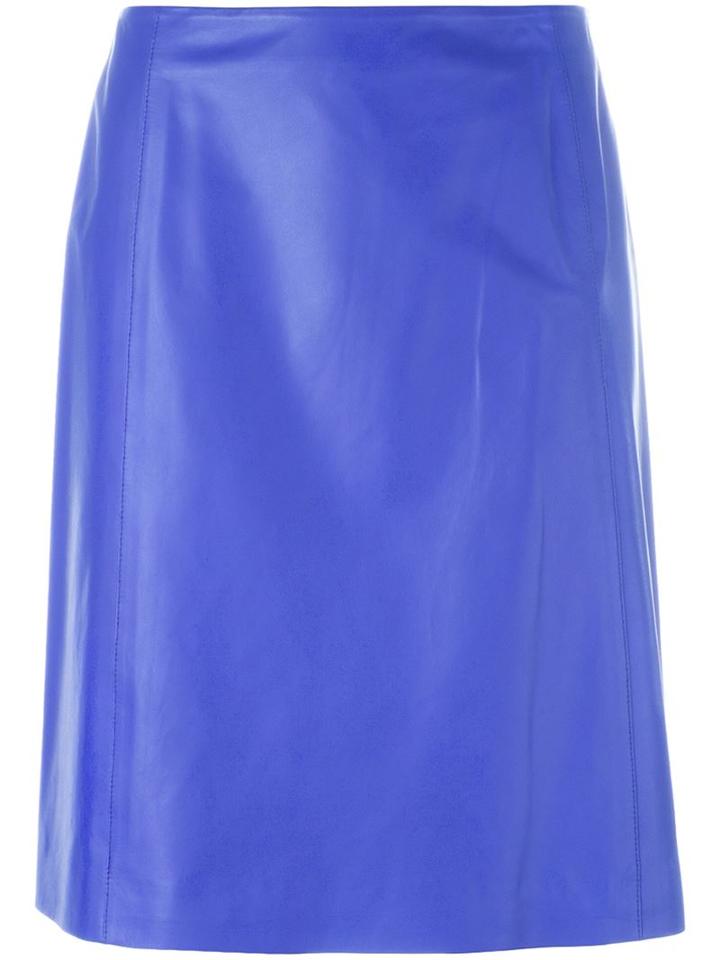 Jil Sander Lambskin A-line Skirt