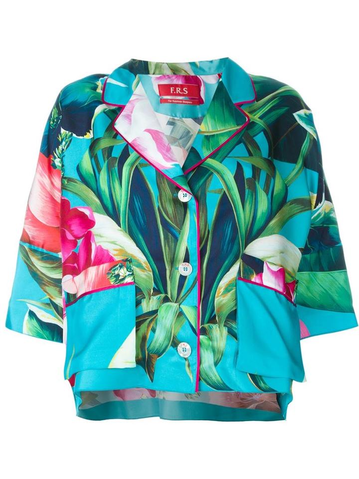 For Restless Sleepers Tropical Print Pyjama Suit