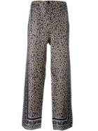 Fendi Bag Bugs Pyjama Pants, Men's, Size: 46, Brown, Silk