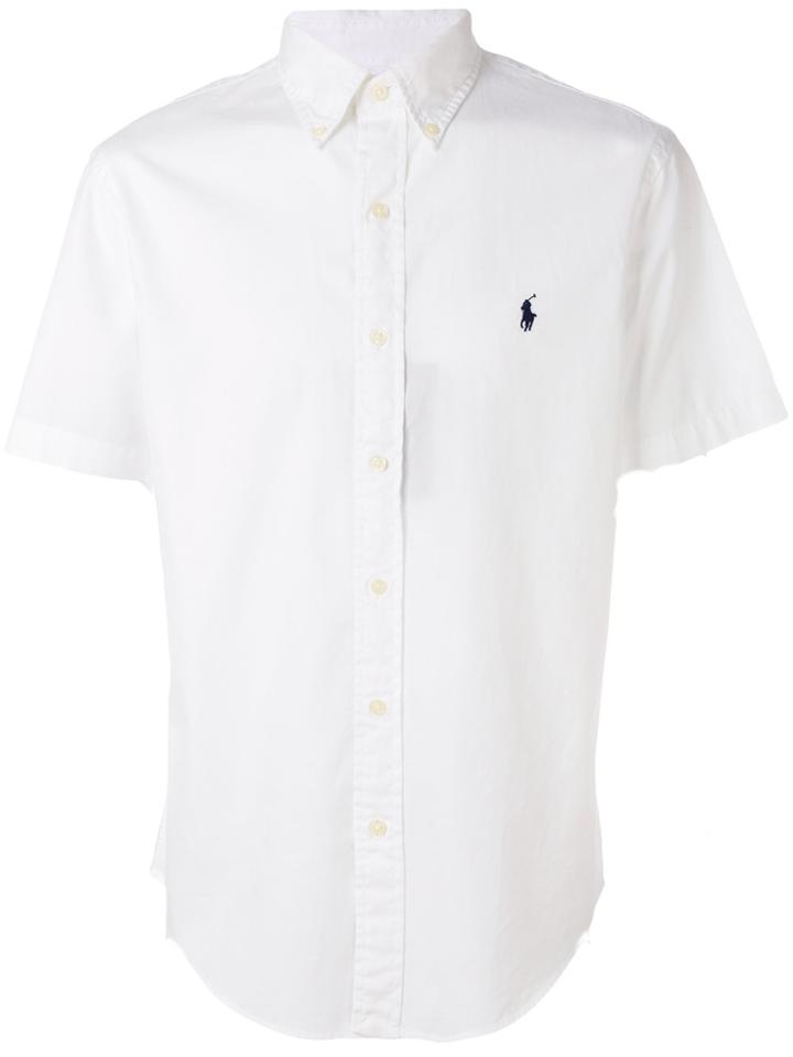 Polo Ralph Lauren Logo Curved Hem Shirt - White
