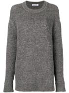 Jil Sander Plain Loose Sweater - Grey