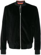 Paul Smith Feather Print Lining Bomber - Black