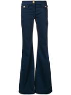 Balmain Wide-leg Trousers - Blue