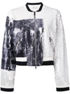 Aviù - Embroidered Bomber Jacket - Women - Polyamide/polyester/viscose - 42, Nude/neutrals, Polyamide/polyester/viscose