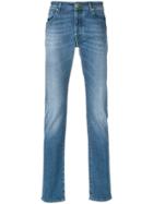 Jacob Cohen Washed Slim-fit Jeans - Blue