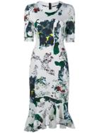 Erdem Abstract Fruit Print Dress - White