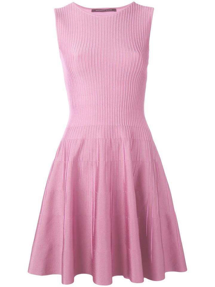 Antonino Valenti - Shift Dress - Women - Silk/nylon/spandex/elastane/viscose - 42, Pink/purple, Silk/nylon/spandex/elastane/viscose