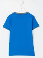 Armani Junior - Logo Print T-shirt - Kids - Cotton - 8 Yrs, Blue