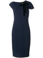 Lanvin Ruched Shoulder Dress - Blue