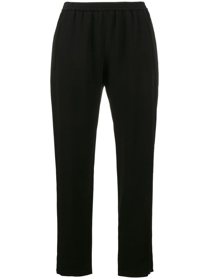 Stella Mccartney - Tamara Cropped Trousers - Women - Spandex/elastane/acetate/viscose - 42, Black, Spandex/elastane/acetate/viscose