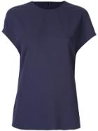 Dion Lee Corrugated Pleated Back T-shirt - Blue