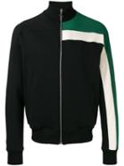 Msgm Colour Block Jersey Jacket, Men's, Size: Medium, Black, Cotton