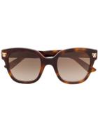 Cartier Oversized Square Frame Sunglasses - Brown