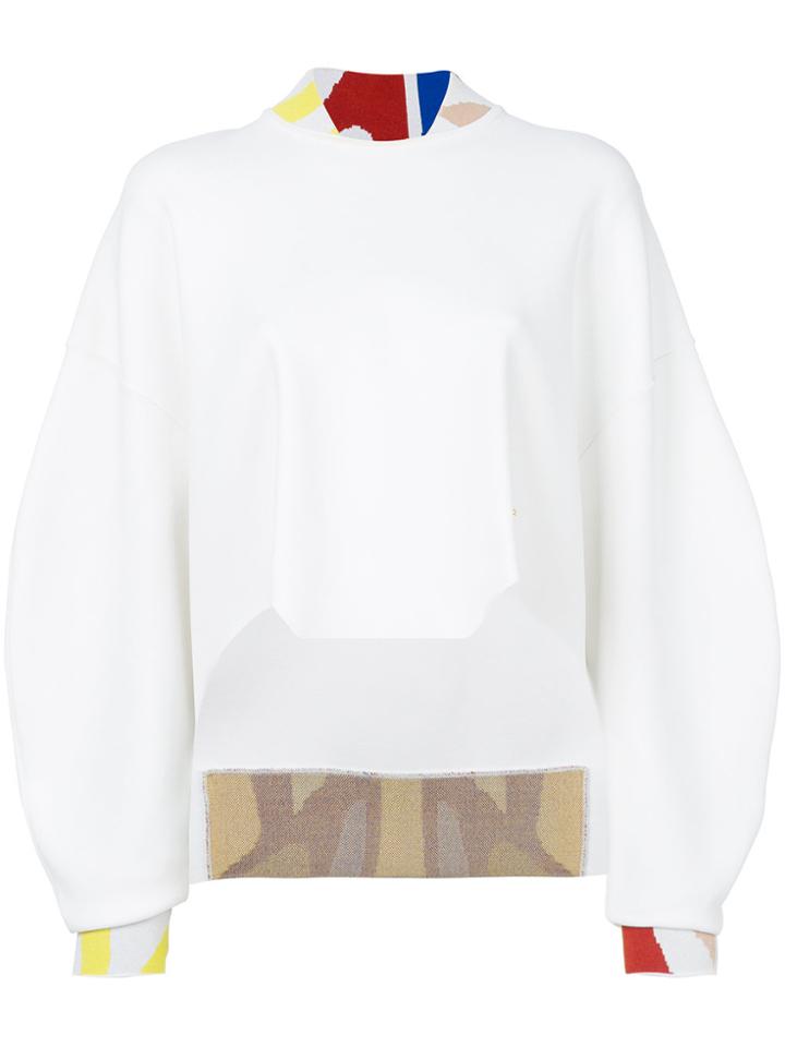 Esteban Cortazar Teddy Sweater - White
