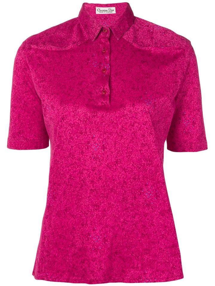Christian Dior Vintage 1970's Polo Shirt - Pink