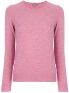 N.peal Round Neck Sweater - Pink & Purple