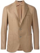 Tagliatore Two Button Blazer, Men's, Size: 46, Nude/neutrals, Virgin Wool/cupro