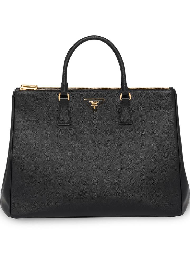 Prada Galleria Large Saffiano Leather Bag - Black