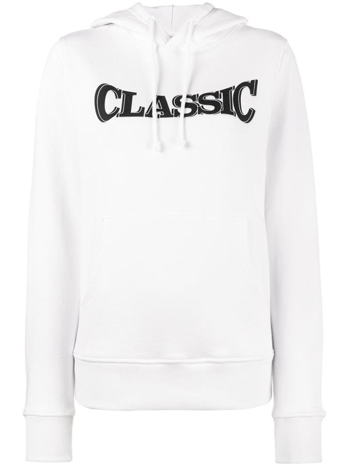 Ashley Williams Classic Hoodie With Rear Print - White