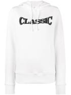 Ashley Williams Classic Hoodie With Rear Print - White