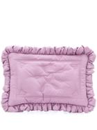 Molly Goddard Floral Embroidered Clutch Bag - Purple
