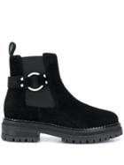 Sergio Rossi Side Buckle Boots - Black