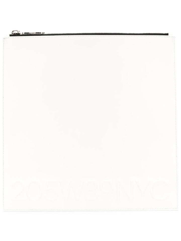Calvin Klein 205w39nyc Square Design Clutch - White