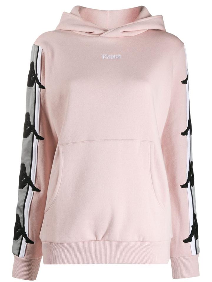 Kappa Logo Lined Hoodie - Pink