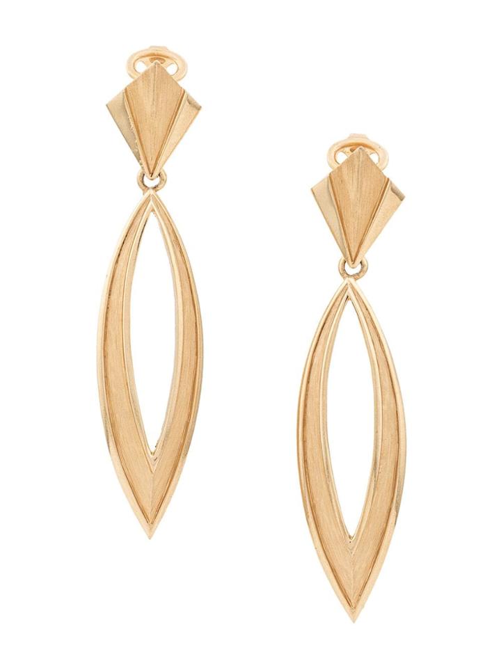 Susan Caplan Vintage 1970s Gold-plated Trifari Earrings