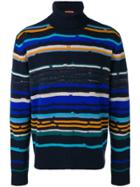 Missoni Striped Knit Sweater - Blue