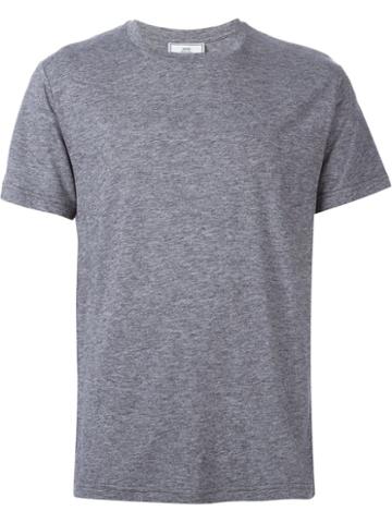 Ami Alexandre Mattiussi Crew Neck T-shirt, Men's, Size: Xxl, Grey, Modal/wool