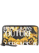 Versace Jeans Couture Logo Print Wallet - Black
