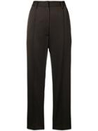 Mm6 Maison Margiela Perfectly Tailored Cropped Trousers - Brown