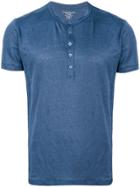 Majestic Filatures Button Detail T-shirt - Blue