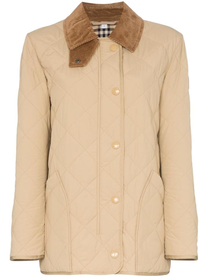 Burberry Bbry Cotswold Qltd Jkt Ls W Crd Trm - Brown