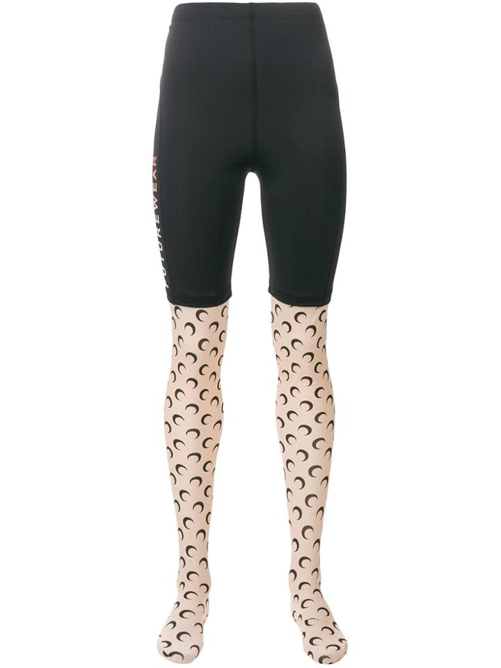 Marine Serre Moon Leggings - Black
