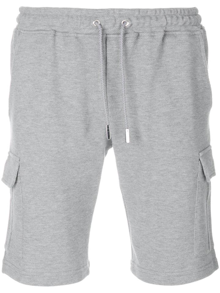 Eleventy Cargo Pocket Track Shorts - Grey